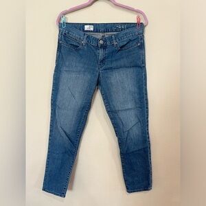 Gap Light Blue Wash Always Skinny Cropped Jeans
